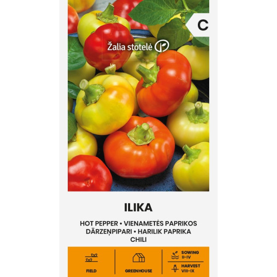Paprika ILIKA, paprika, paprikas sēklas