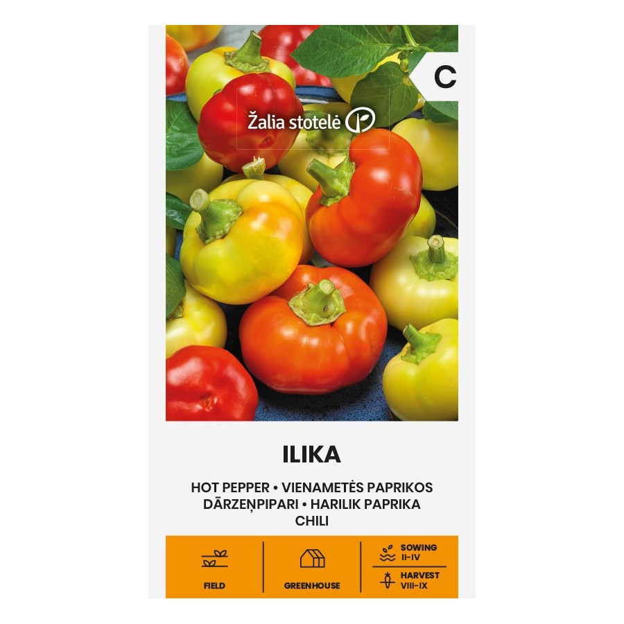 Paprika ILIKA, paprika, paprikas sēklas