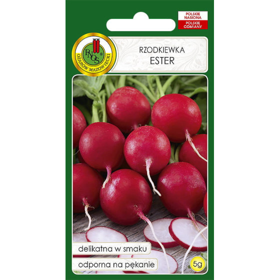 Redīsi ESTER, Redīsu sēklas, Agrie redīsi, Vēlie redīsi