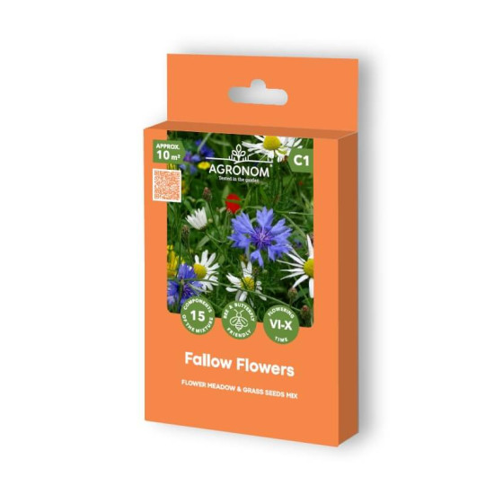 Puķu un zāļu sēklu maisījums Fallow Flowers 0.045kg, Pļavu puķu sēklas