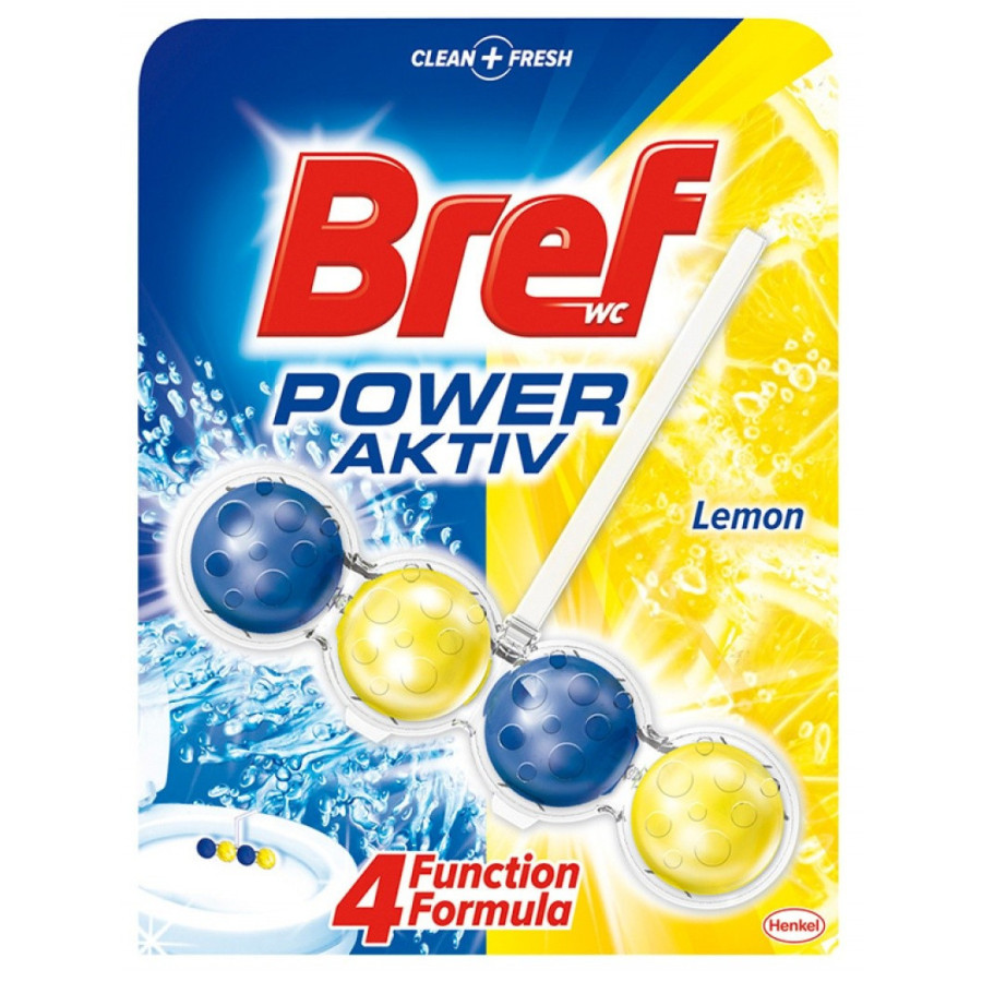 BREF power aktiv lemon tualetes bloks, 50g