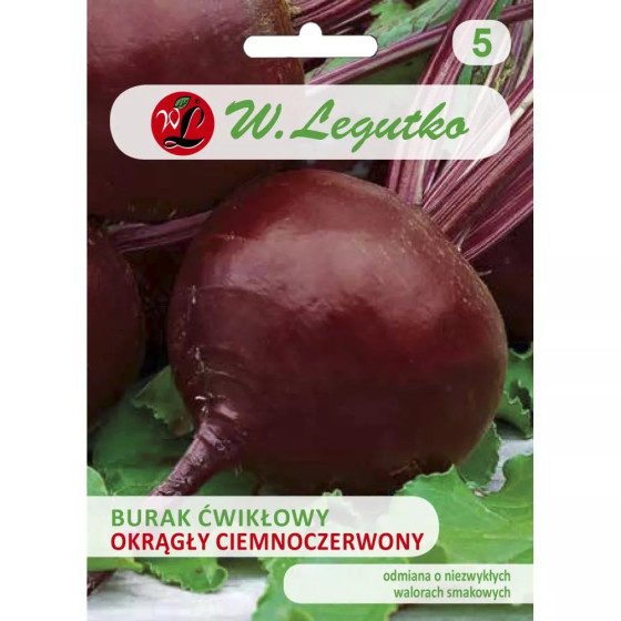 Bietes Okragly Ciemnoczerwony 20g, Biešu sēklas