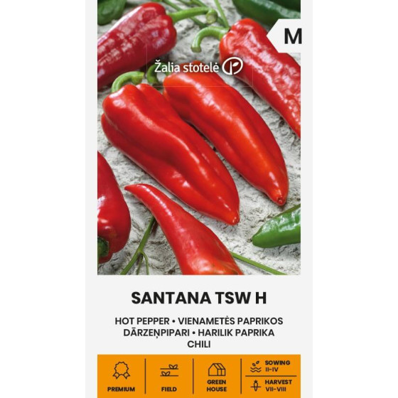 Paprika SANTANA TSW H, ANAHEIM Pipari, Pipari, Piparu sēklas