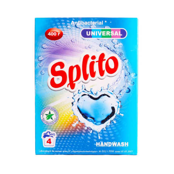 SPLITO Universal Pulveris veļas mazgāšanai ar rokām, 400 g