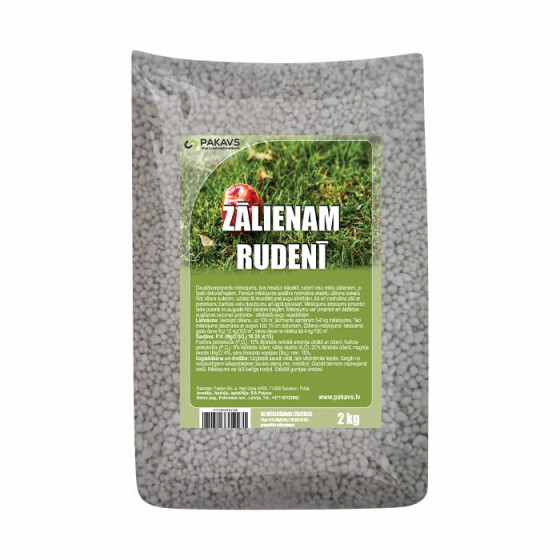 Mēslojums zālienam rudenī, 2 kg, Mēslojums zālienam