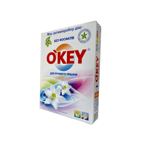 O'Key Universal Veļas pulveris mazg. ar rokām, 400g