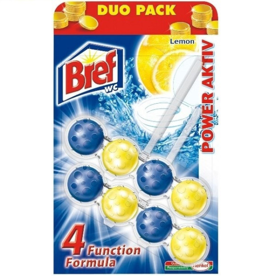 BREF power aktiv lemon tualetes bloks, 2x50g