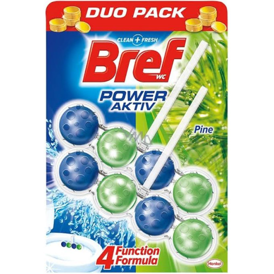 BREF Power Aktiv Pine tualetes bloks, 2x50g