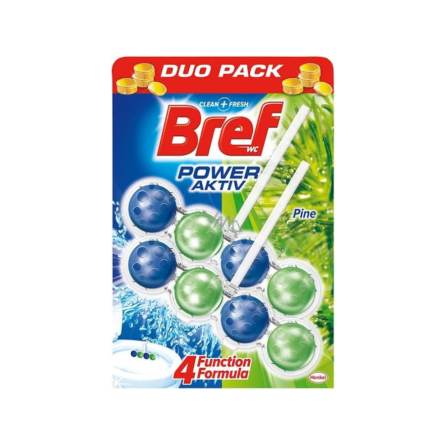 BREF Power Aktiv Pine tualetes bloks, 2x50g