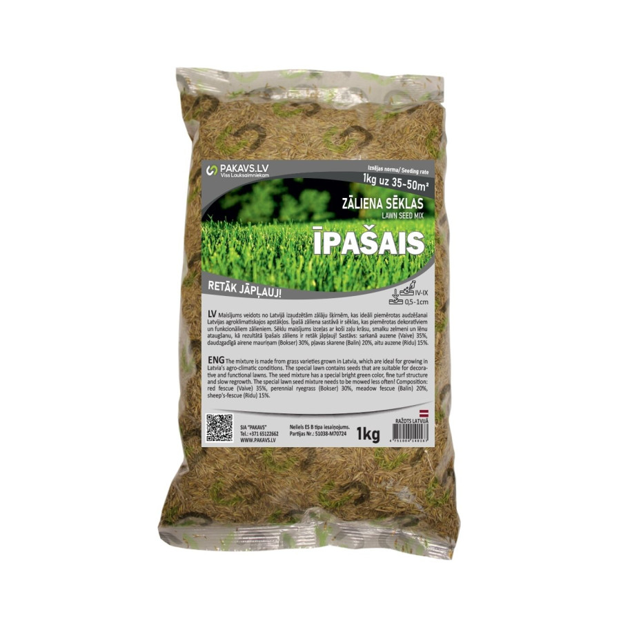 Zāliena sēklas ĪPAŠĀS 1kg