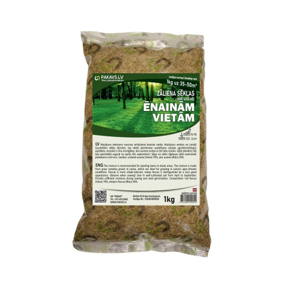 Zāliena sēklas ēnainām vietām 1kg