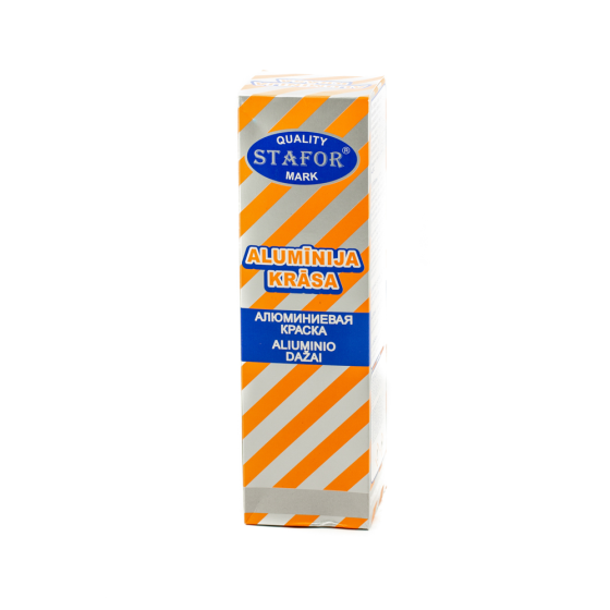 Krāsa metālam/ alumīnija pulveris 0,2kg, Alumīnija krāsa, Krāšņu krāsa, Krāsns krāsa, Krāsa krāsnīm