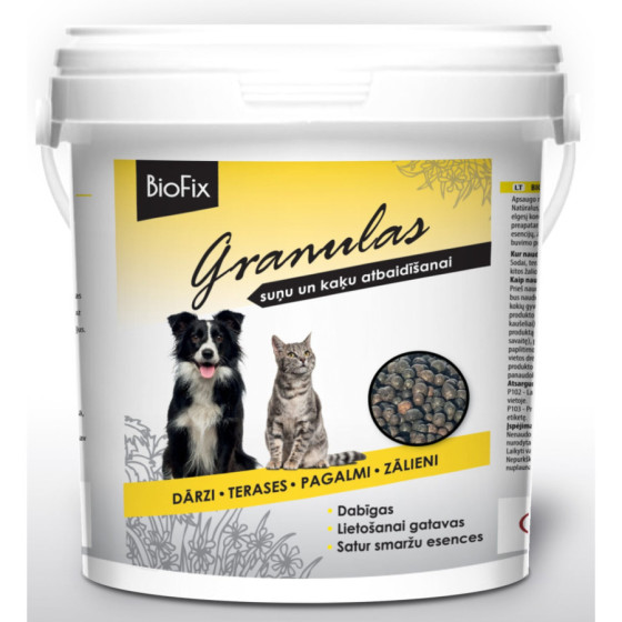 BIOFIX dabīgās granulas suņu un kaķu atbaidīšanai, Kaķu atbaidītājs