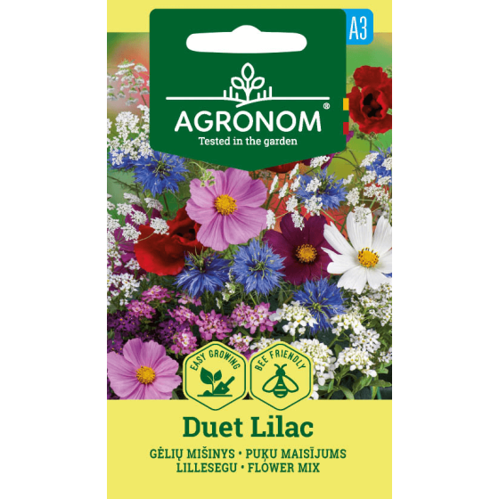 Puķu maisījums DUET LILAC, puķu maisījums, puķu sēklas