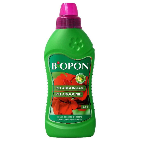BIOPON mēslojums pelargonijām 0.5L