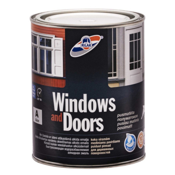 Emalija WINDOWS&DOORS p/m A-bāze (0.9l)
