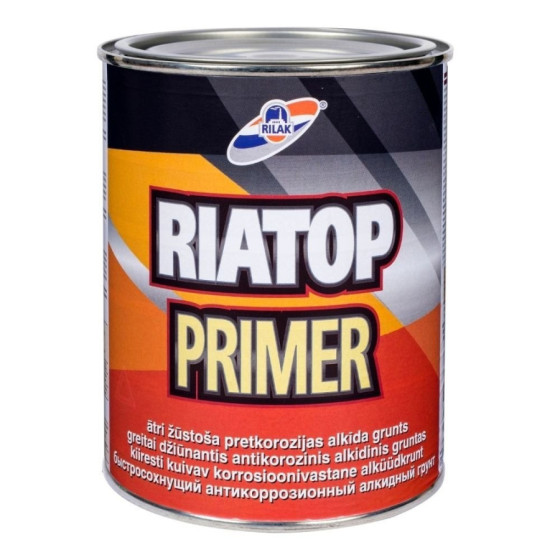 Grunts RIATOP PRIMER pelēka (0.9l), Grunts krāsa