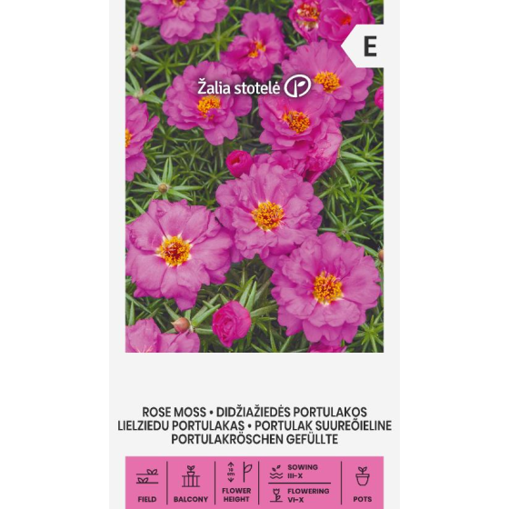 Portulaka lielziedu (Rozā), Portulaka, Portulakas sēklas