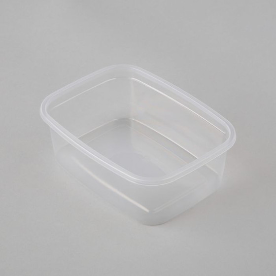 Plastmasas konteineris pārtikas produktiem, 500ml, caurspīdīgs, bez vāciņa