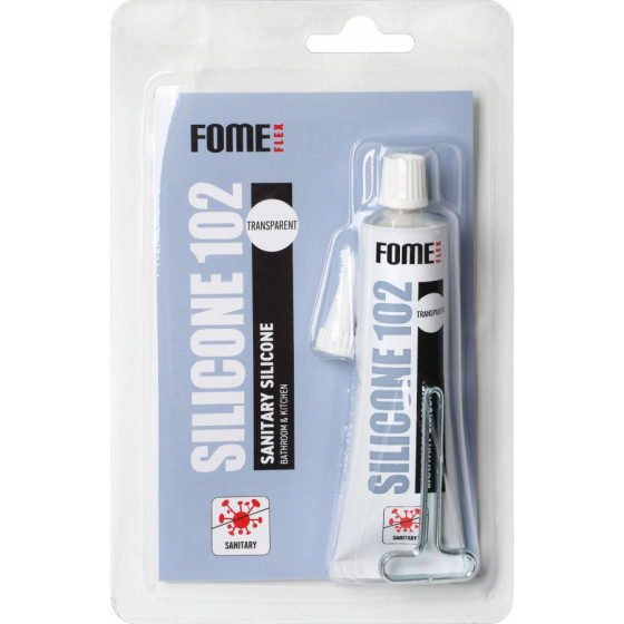 Silikons hermētikas FOME FLEX SANITARY 102, caurspīdīgs 60ml