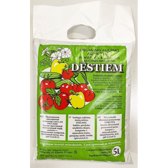 Augsnes maisījums Dēstiem 5kg (12,5L)