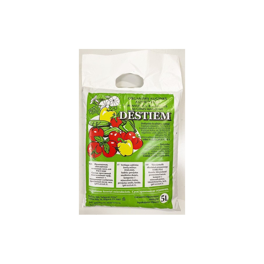 Augsnes maisījums Dēstiem 5kg (12,5L)