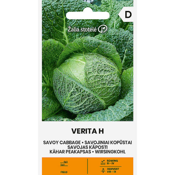 Savojas kāposti Verita H, Savojas kāposti, Savojas kāpostu sēklas