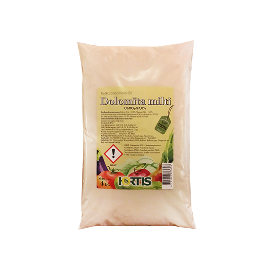 Dolomīta milti, dolomītmilti, kaļķojamais materiāls, dārza kaļķis