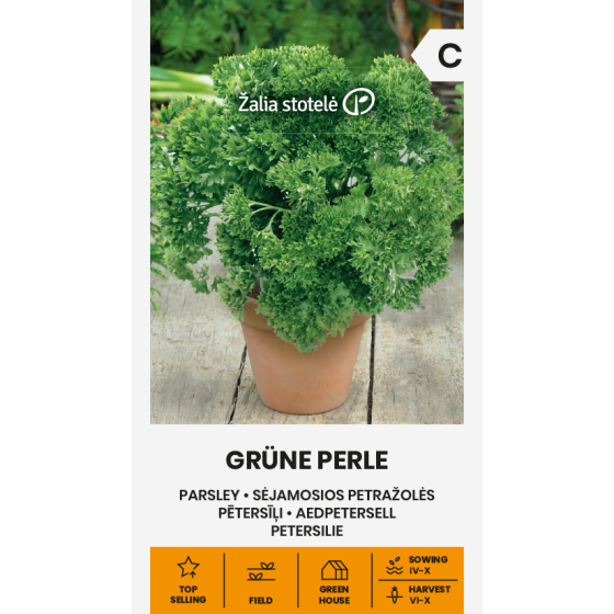 Pētersīļi lapu GRUNE PERLE , Pētersīļu sēklas