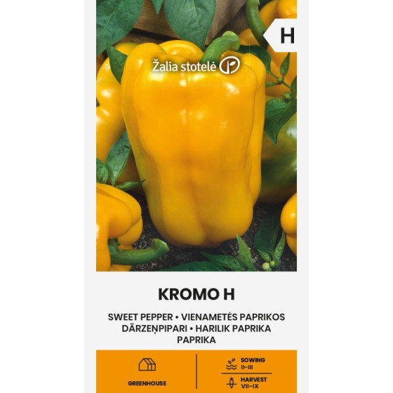 Paprika Kromo H, Paprikas sēklas Kromo