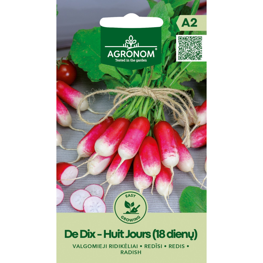 Redīsi DE DIX - HUIT JOURS (18dienu), 18 dienu redīsi