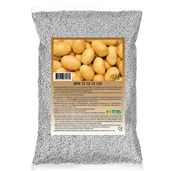 Hortis NPK 15-15-15 (kartupeļiem) 4kg