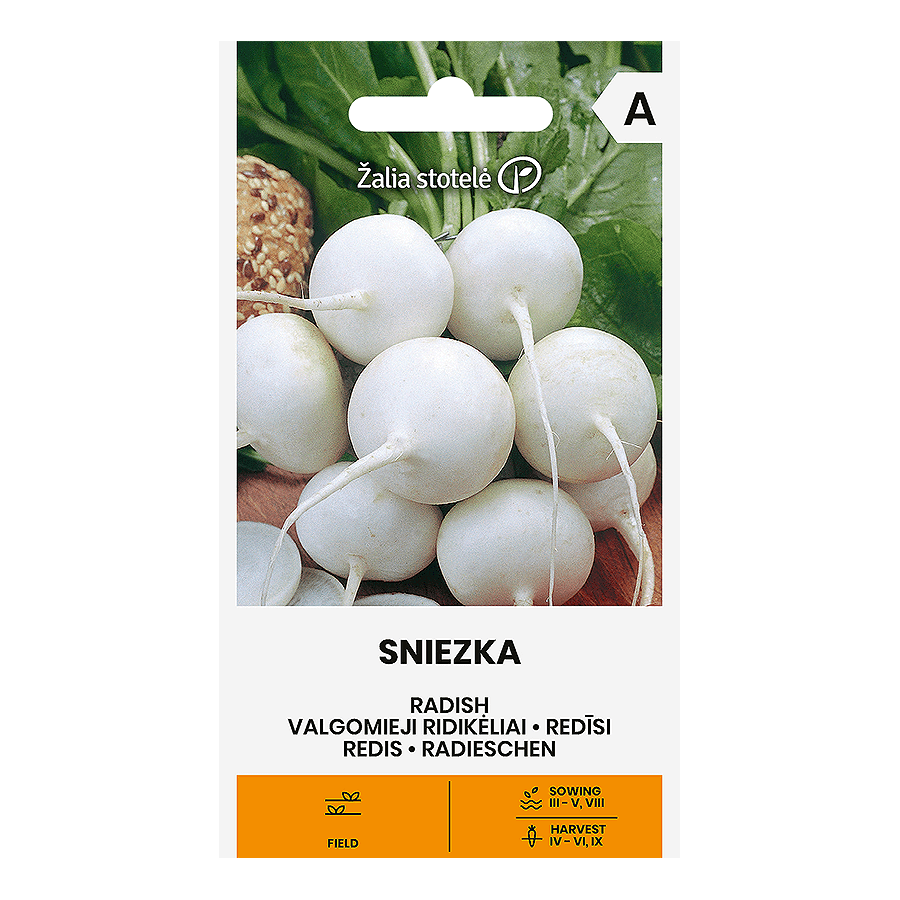 Redīsi SNIEŽKA, Baltie redīsi, balto redīsu sēklas