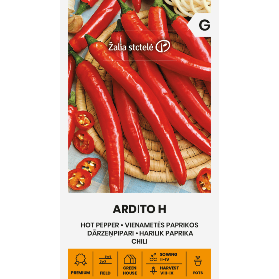 Pipari asie Ardito H, pipari, pirparu sēklas, asie pipari