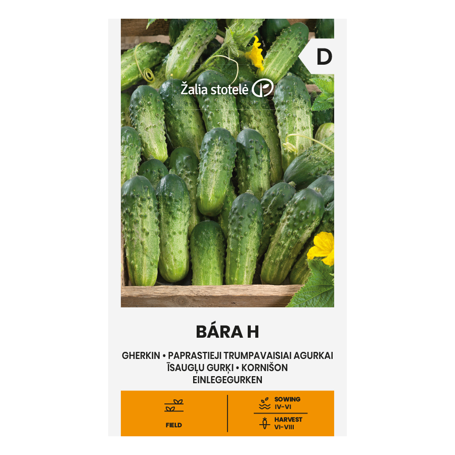Gurķi Bara H, Gurķu sēklas Bara