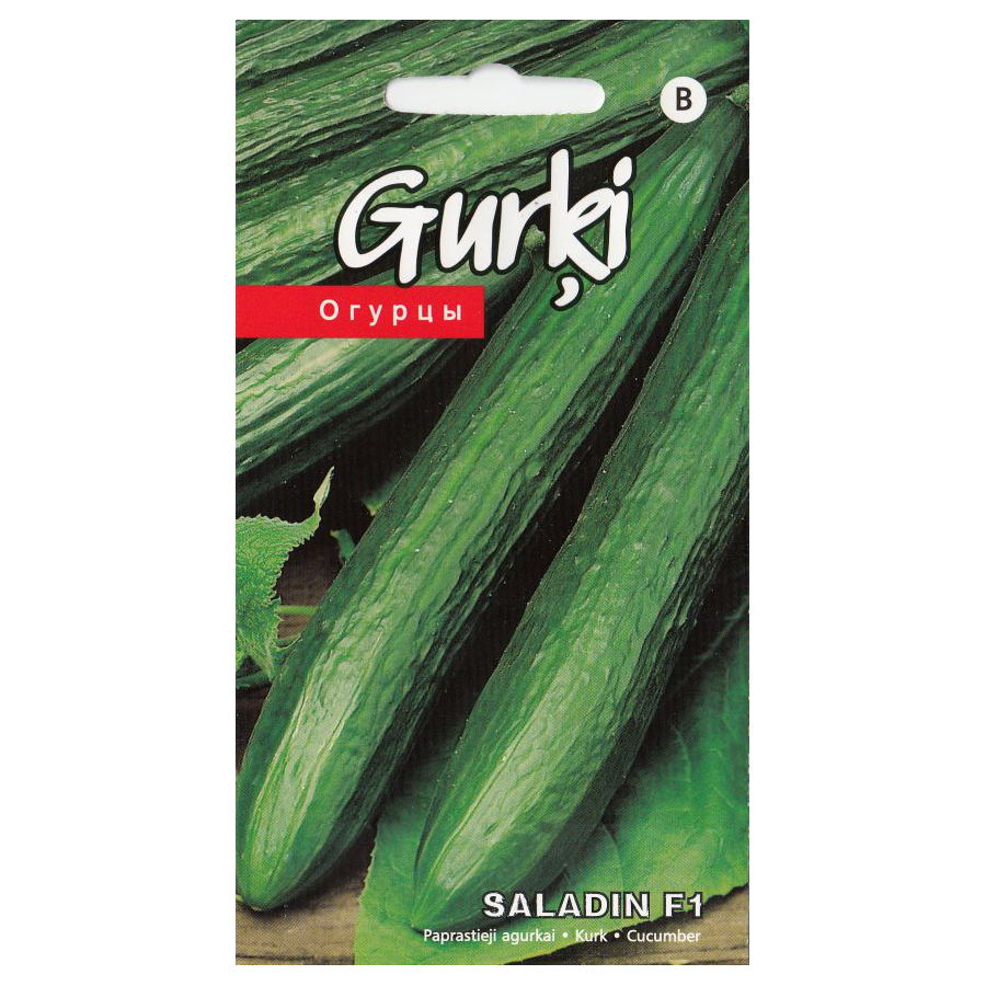 Gurķi SALADIN, Gurķu sēklas, Garie gurķi, Siltumnīcu gurķi