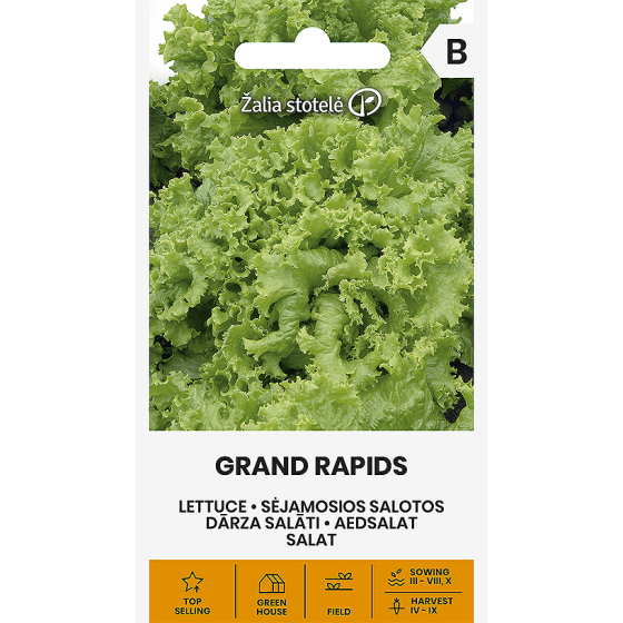 Salāti GRAND RAPIDS, Salātu sēklas Grand Rapids