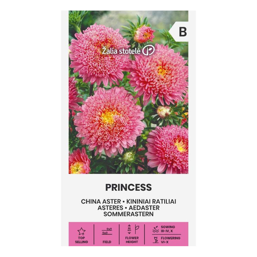 Asteres PRINCESS rozā 0,5g