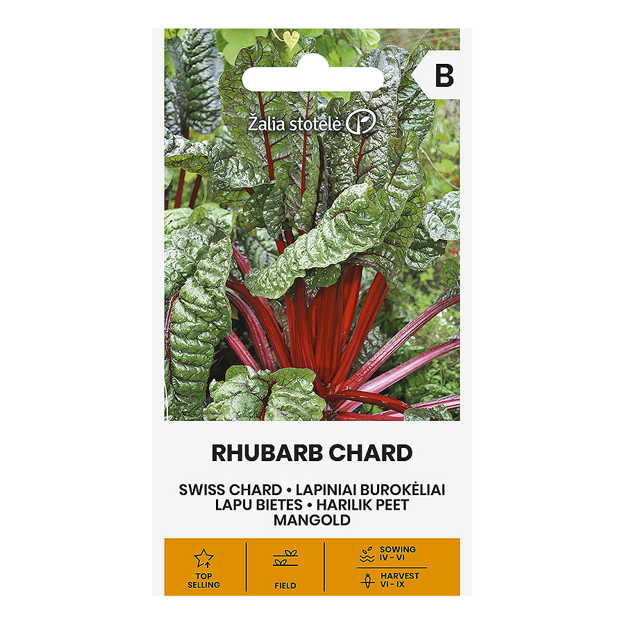 Mangolds RHUBAD CHARD , mangolds, mangolda sēklas, lapu bietes