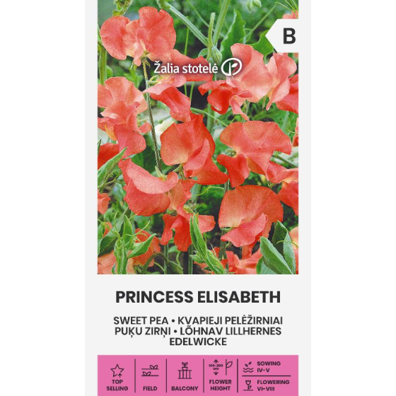 Puķuzirnīši PRINCESS ELISABETH, Puķuzirņu sēklas