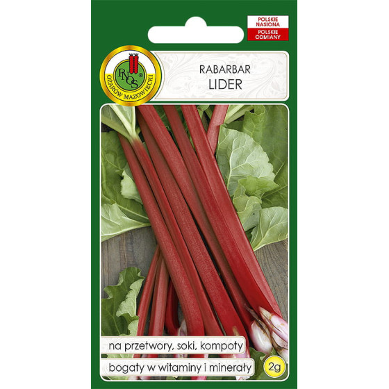 Rabarberi Lider, Rabarberbu sēklas Lider