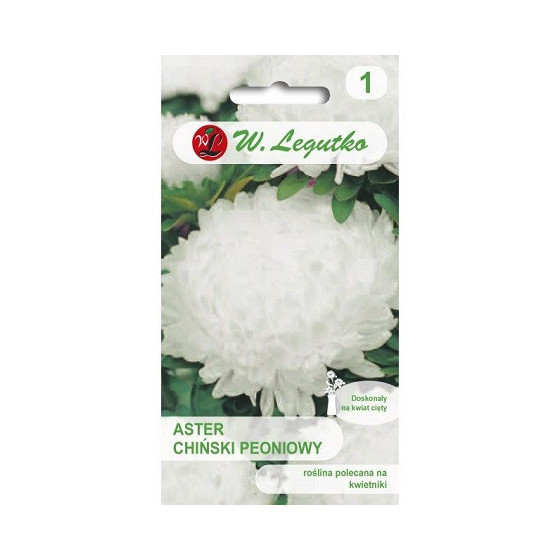 Asteres ķīnas peoniju white, Asteru sēklas, Asteres
