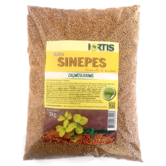 Baltās sinepes, sinepes zaļmēslojumam, zaļmēslojuma sēklas, siderāti, sinepes, zaļmēslojums, sinepju sēklas