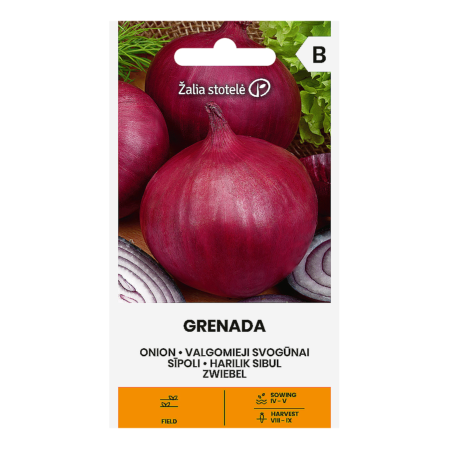 Sīpoli GRENADA, Sīpolu sēklas Grenada, Sarkanie sīpoli,