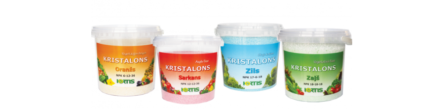 Kristaloni, Kristalons, Šķīstošais mēslojums, Hortis Kristalons, Mēslojumi dārzam